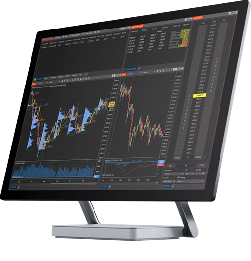 Charts on a tablet with a keyboard
