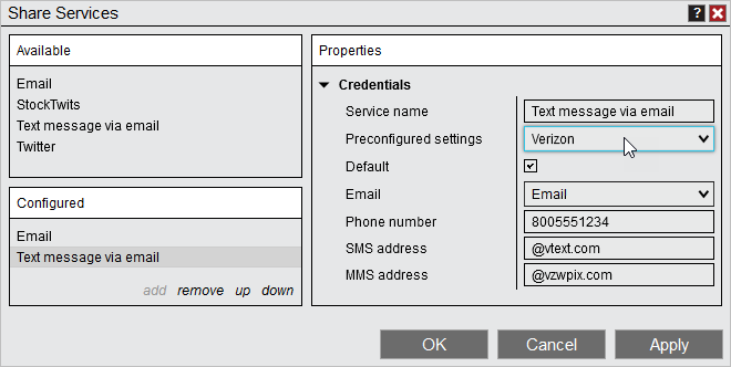 TextMessageViaEmail